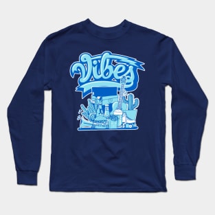 Vibes Argon Blue Long Sleeve T-Shirt